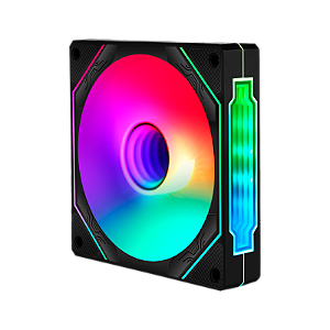 Cooler 120X120X25Mm Fan ARGB Liketec Enigma Preto - LF-UNARGB-ENIGM