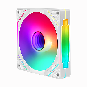 Cooler 120X120X25Mm Fan ARGB Liketec Enigma Branco - LF-UNARGB-ENIGMA