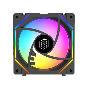 Cooler 120X120X25Mm Fan ARGB Liketec Puzzle Reverse Preto LK-PUZZLE-2025-R