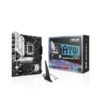 Placa Mãe Intel (LGA1700) Asus B760M-AYW Wifi II DDR5 - Matx - M.2 Nvme - Hdmi