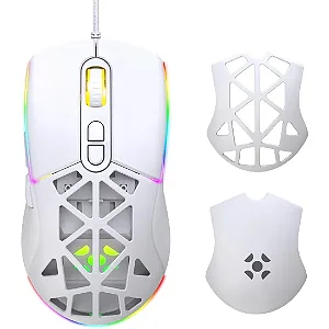 Mouse Gamer Com Fio Fortrek Striker Branco