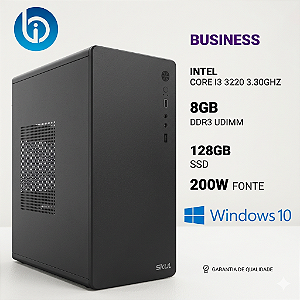 Computador Bi Intel i3 3ºG 8GB 128GB SSD  Win10 Pro