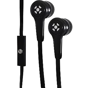 Fone de Ouvido Fortrek EML-101 Com Microfone Preto FK 431A