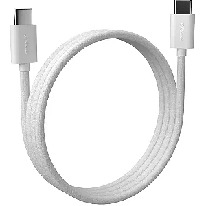 Cabo USB-C Para USB-C Fortrek U222 2 Metros Branco