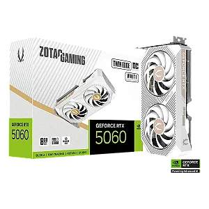 Placa de Video Zotac Gaming Geforce Rtx 5060 Twin Edge Oc White Edition Zt-B50600Q-10M