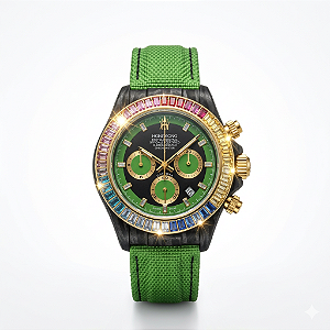 Relógio Homage Design Amazonas Rainbow Quartzo DiP 2026A