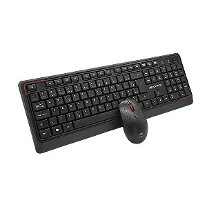 Kit Teclado e Mouse Sem Fio K-W70BK C3Tech