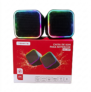 Caixa de som RGB 2.0 6W P2 Tomate MTS-3003/3004