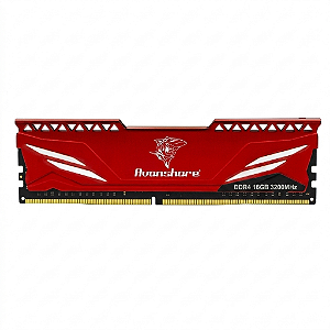 Memoria para Desktop DDR4 16GB 3200Mhz Avanshare com Dessipador Vermelho