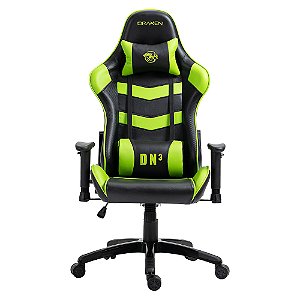 Cadeira Gamer DN3 Giratória Preto e Verde DRAXEN DN003/GR