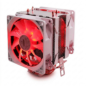 Cooler Para Processadores Intel e AMD Branco Led Vermelho Dex - DX-9300B