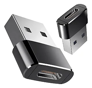 Adaptador Conversor USB-C Femea x USB2.0 Macho OTG