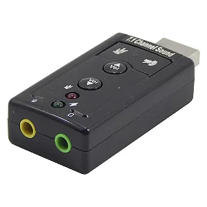 Adaptador de Som USB 2.0 Shinka SH-SOM-2