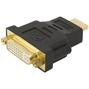 Adaptador de Vídeo DVI Femea (24+5) x Hdmi Macho