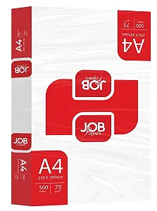 Papel Sulfite A4 75G Pacotes de 500Fls Job Paper