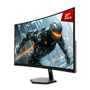 Monitor Gamer Pcyes O-Creed O27C 27" Curvo Fhd Va 180Hz 1Ms Hdmi/Dp Freesync Black Vulcan Pmgo27C180Bv