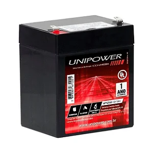 Bateria Selada para Nobreak 12V 5Ah 1250 - Unipower