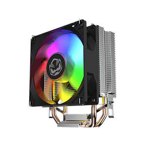 Cooler para processador Pcyes Tundra 90 Black Vulcan Led Rainbow Tdp 115W - Actbka90