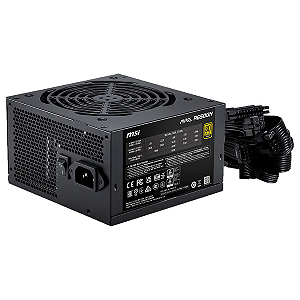 Fonte Gamer 650W MSI MAG A650GN II  80 Plus Gold Preto  306-7ZPBZ19-CE0