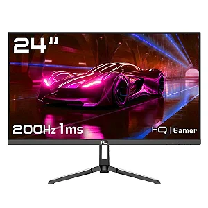 Monitor Gamer Hq Ultra 24” Ips 200hz, 1ms, Full Hd, Freesync, HDMI + Displayport, Frameless Hq24ip200