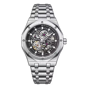 Relógio WSC Mark Fairwhale Skeleton Preto FW-6840-S2