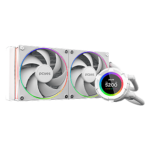 Water Cooler Pcyes Vision 240Mm White Ghost - Tela Lcd 2,1" - Vs240Wg