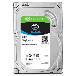 HD Sata 3.5" 4TB DVR CFTV Seagate SkyHawk Surveillance SATA6 5400RPM 256MB 3.5" - ST4000VX016