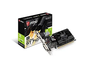 Placa de Video GPU MSI Geforce GT 710 2gd3 Lp 2gb Ddr3 64 Bits - 912-V809-4415