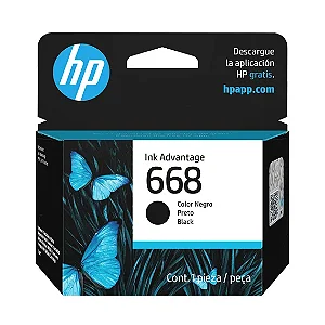 Cartucho de Tinta HP 668 7FP37VL Preto Original