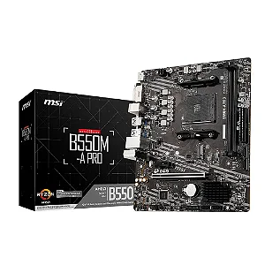 Placa Mae AMD (AM4) MSI B550M-A PRO, DDR4, DVI, HDMI