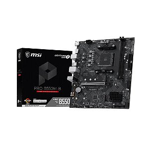 Placa Mae AMD (AM4) MSI  B550M-B  DDR4 - MATX - M.2 - HDMI/DISPLAYPORT