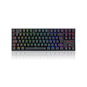 Teclado Redragon Kumara Pro Rgb Sem Fio Preto Switch Marrom