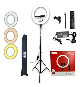 Ring Light Led 18" Profissional Tripé Tomate MLG-089