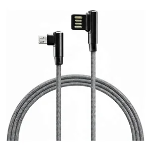 Cabo para Celular USB  X  V8 - 1,20 Metros 90 Grau Shinka