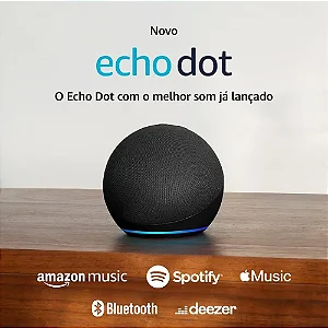 Caixa de som Amazon Alexa Echo Dot 5º Geracao Preta