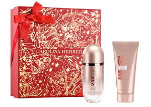 Coffret Carolina Herrera Kit - Perfume 212 Vip Rose + Creme Corporal
