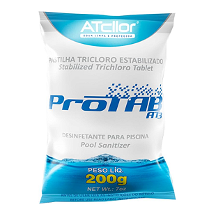 Pastilha 200g Cloro Ativo 90% Protab AT3 - ATCLLOR