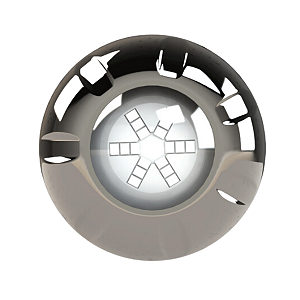 Led Refletor 9W Azul LXP INOX - LUXPOOL/THOLZ