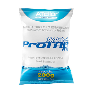 Pastilha 200g Cloro Ativo 90% Protab AT3 Atcllor