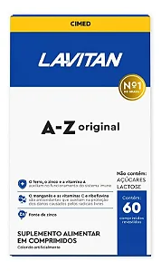 Lavitan Multivitamínico A-Z Original 60 Comprimidos CIMED