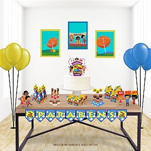 🎉 Kit Festa “3 Palavrinhas” — Fé, diversão e muito amor na sua comemoração!