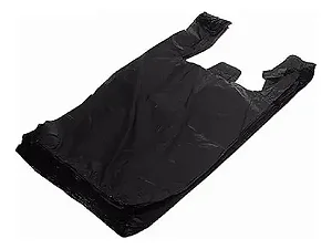 SACOLA PLASTICA RECICLADA PRETO  35X45
