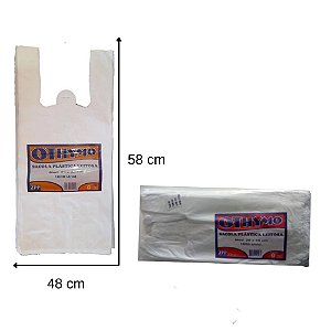 SACOLA VIRGEM BRANCA REFORÇADA OTHYMO 40X50 ZPP