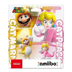 Amiibo Pack Cat Peach e Cat Mario Super Mario