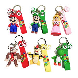 Chaveiros Bonecos Super Mário Bros