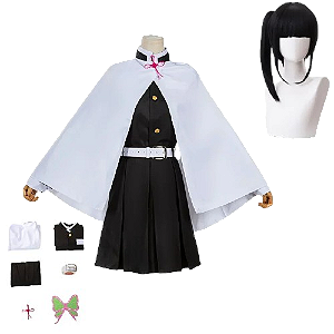 Cosplay Completo Kanao Tsuyuri Kimetsu no Yaiba - Infantil