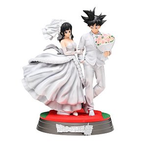 Estátua Goku e Chi Chi Casamento 30Cm Ver. 2 - Dragon Ball