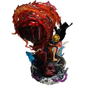 Estátua Monkey D. Luffy Gear 3 23cm - One Piece