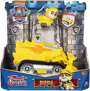Rubble Deluxe Vehicle Rescue Knights Patrulha Canina - Nickelodeon
