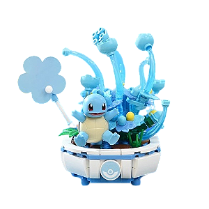 Squirtle Series Pokémon Plantas Suculentas - Blocos de Montar